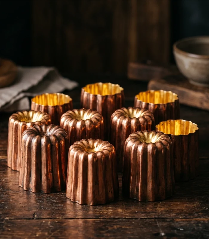 bakir-canele-kabi Bakır Canele Kalıbı 6'lı Set - Görsel 1
